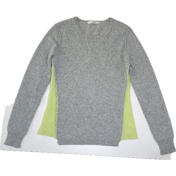 Subtle Luxury Women’s Cashmere pullover sweater Crew Neck S Gray Green - Picture 2 of 9